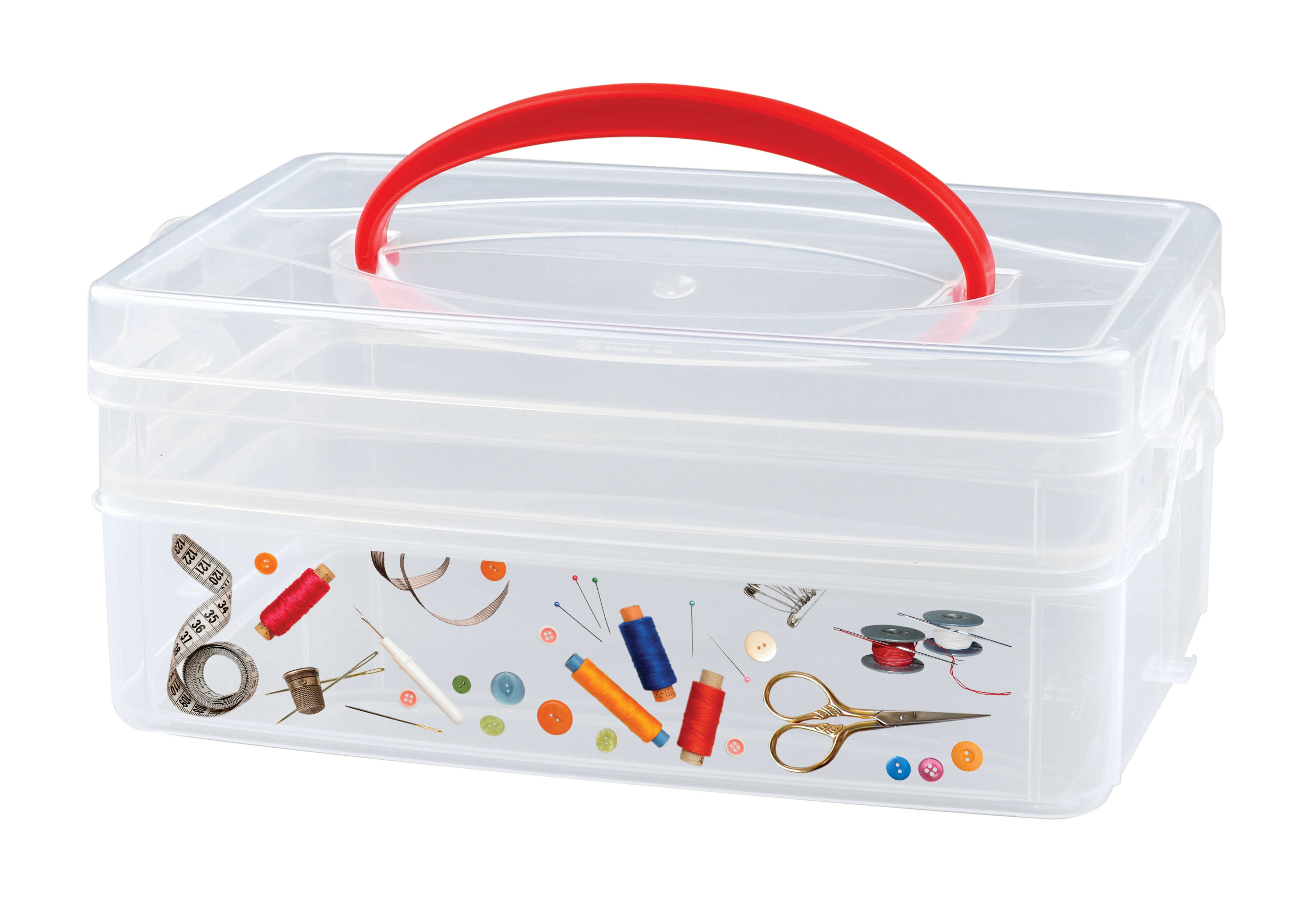 изображение Коробка универсальная Multi box 1л 2л 245x160x105 с ручкой и декором1